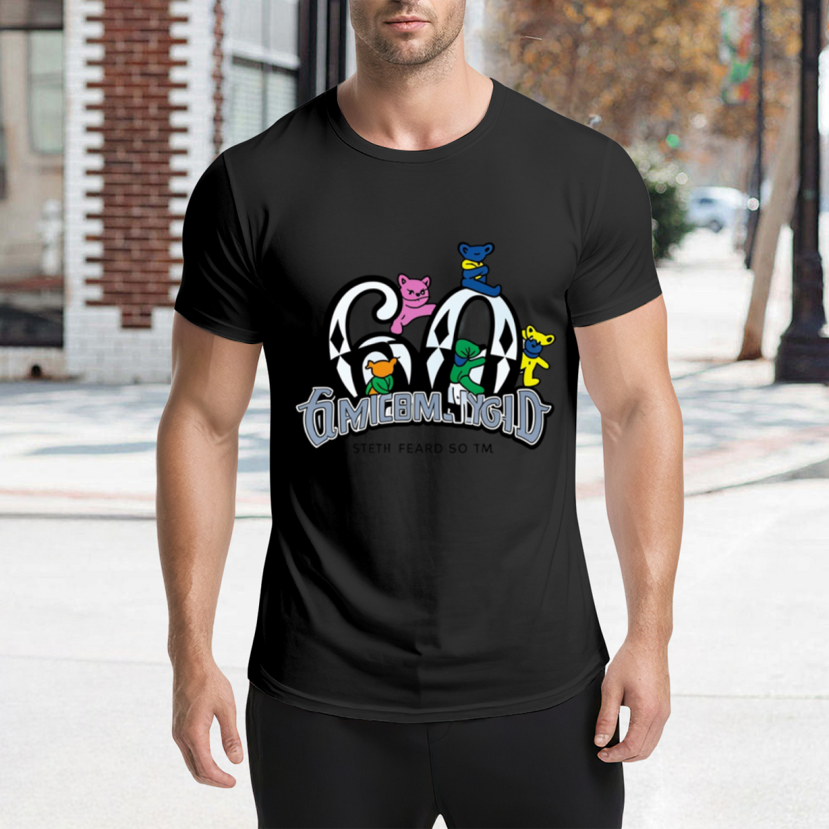 Grateful Dead Diamond 60 Bears Tie-Dye graphic T-shirt product image