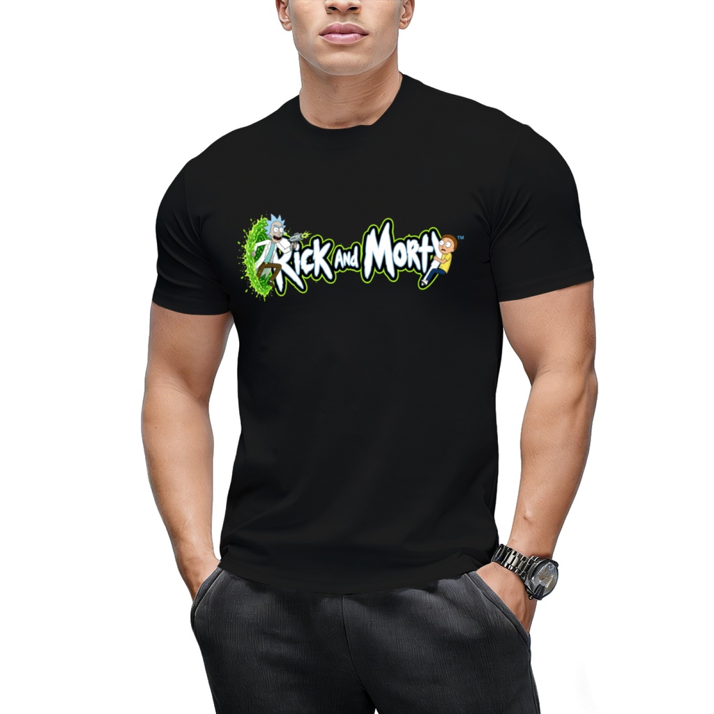 Cartoon Portal Duo Men's T-Shirt for Summer