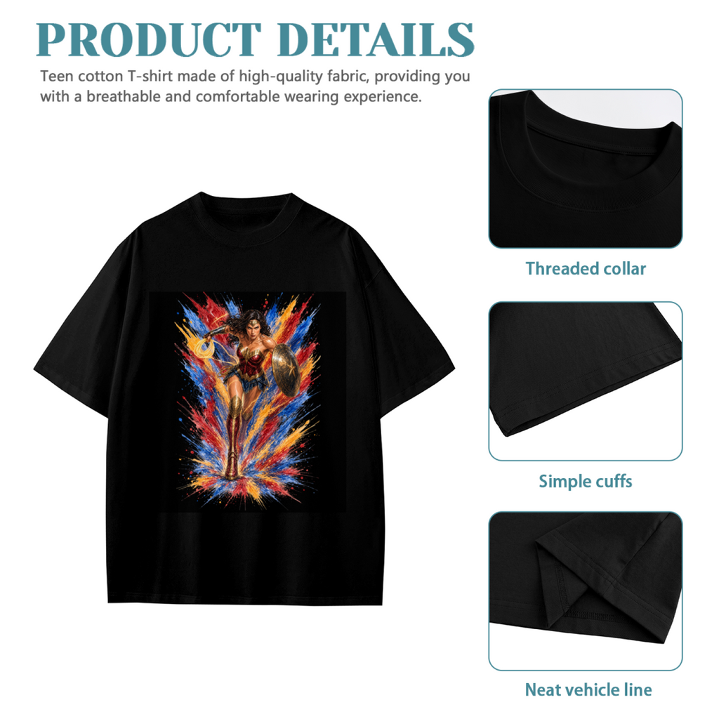 Lasso and Shield Splash Kid's T-Shirt for Summer