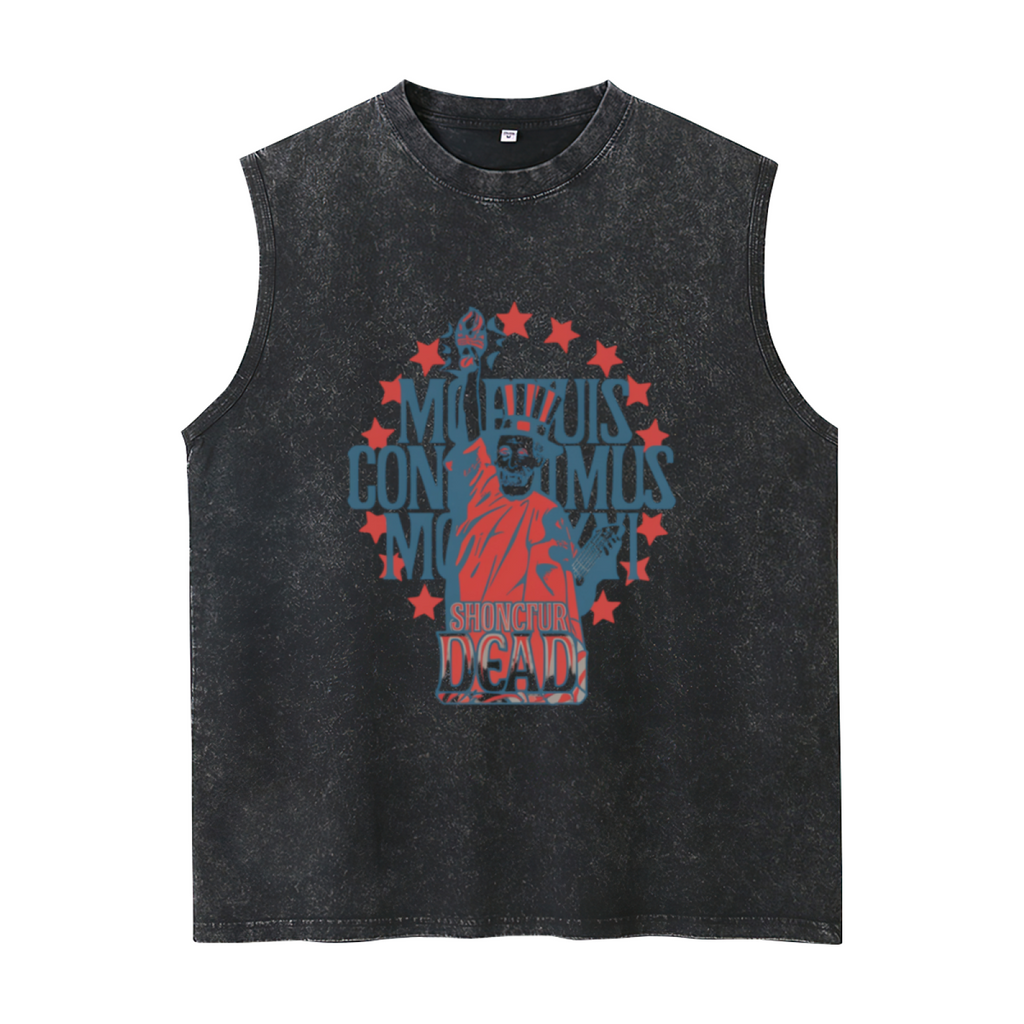 Grateful Dead washed graphic tank top with 1966 Liberty graphic