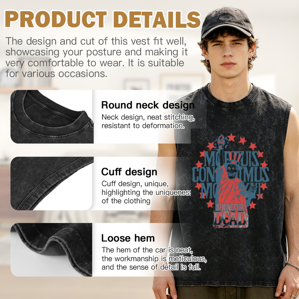 Grateful Dead washed graphic tank top with 1966 Liberty graphic