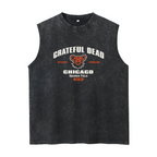 Grateful Dead washed graphic tank top with Soldier Field Chicago 1995 graphic