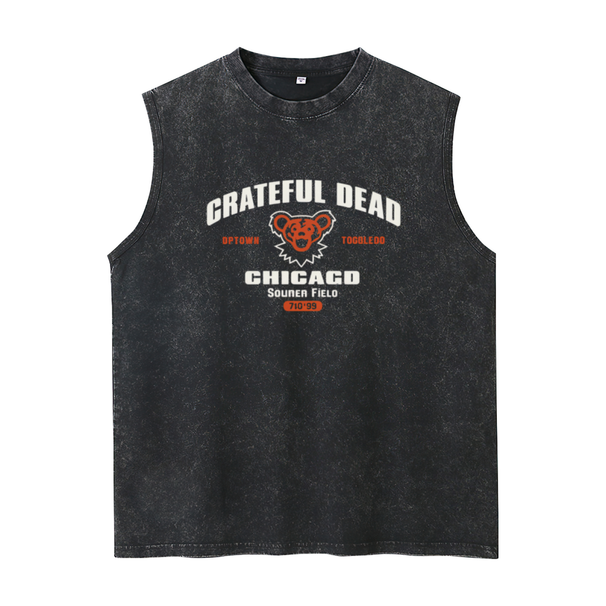 Grateful Dead washed graphic tank top with Soldier Field Chicago 1995 graphic