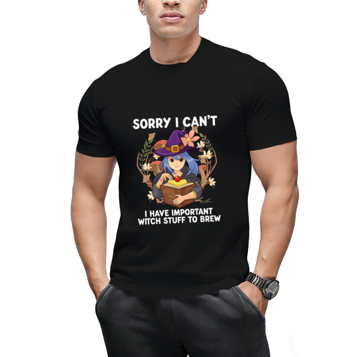 Witch Brew Witch Stuff Halloween Graphic T-Shirt