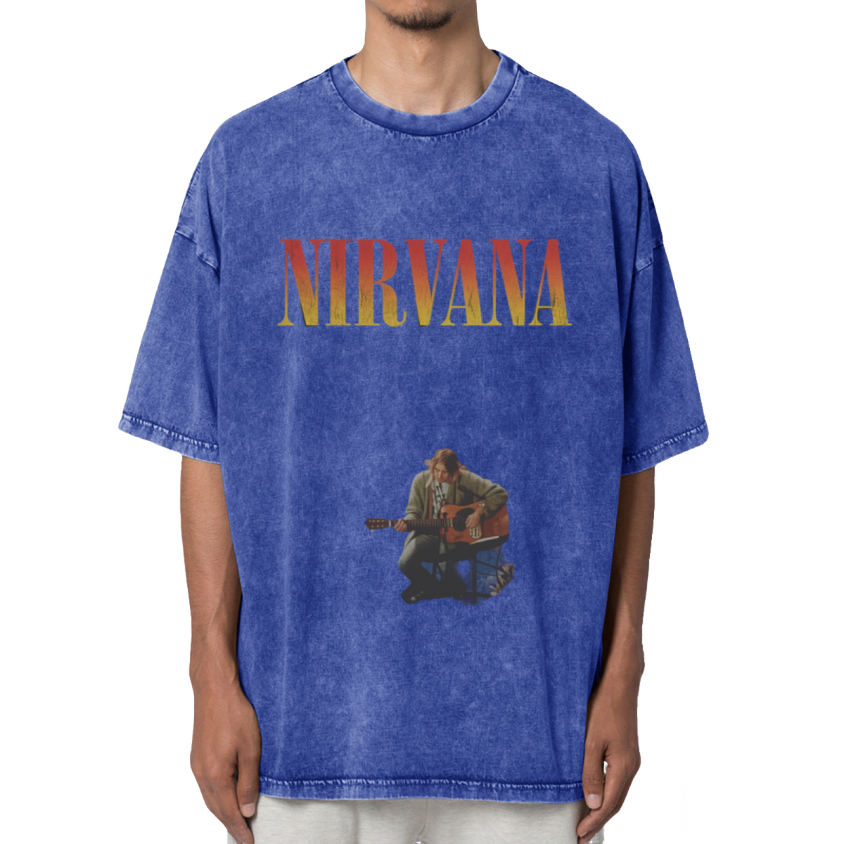 Nirvana Kurt Cobain Acoustic Washed Tee