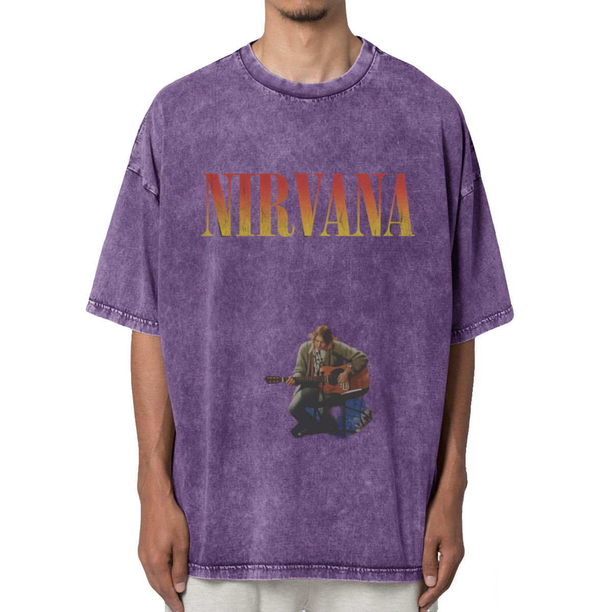 Nirvana Kurt Cobain Acoustic Washed Tee