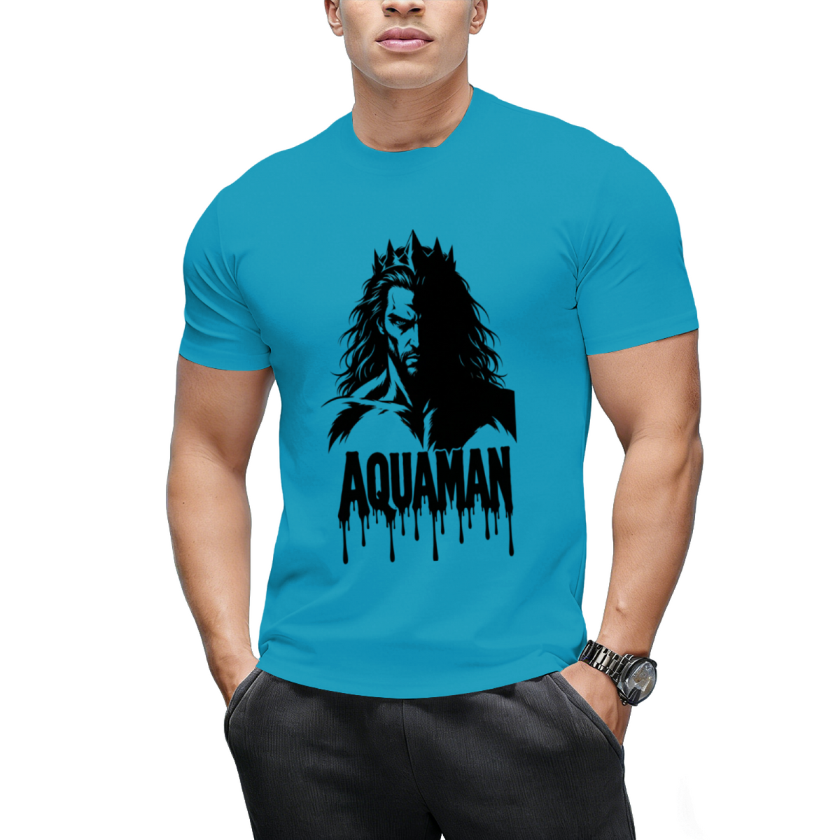 Ocean Warrior Collage Men's T-Shirt for Casual Outings