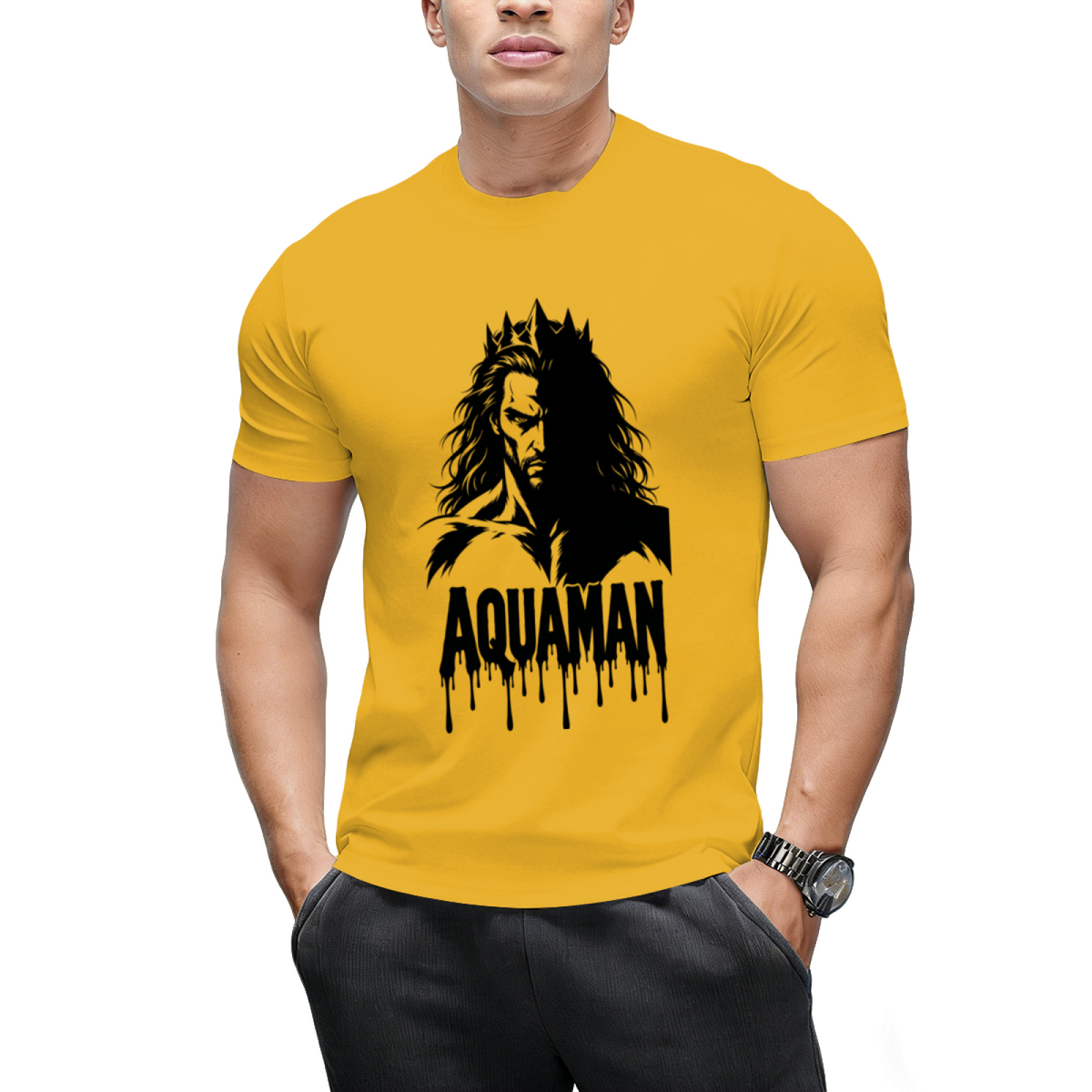 Ocean Warrior Collage Men's T-Shirt for Casual Outings