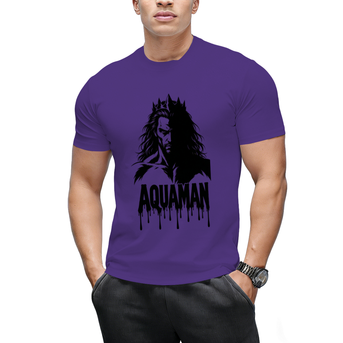 Ocean Warrior Collage Men's T-Shirt for Casual Outings