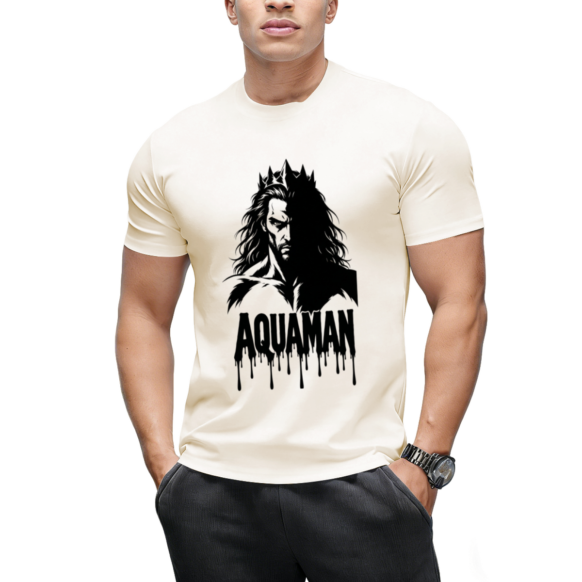 Ocean Warrior Collage Men's T-Shirt for Casual Outings