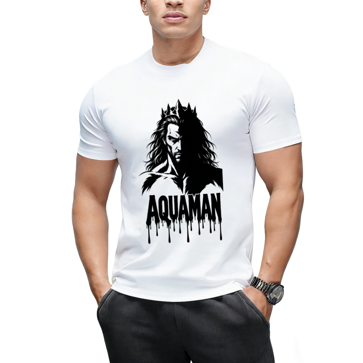 Ocean Warrior Collage Men's T-Shirt for Casual Outings