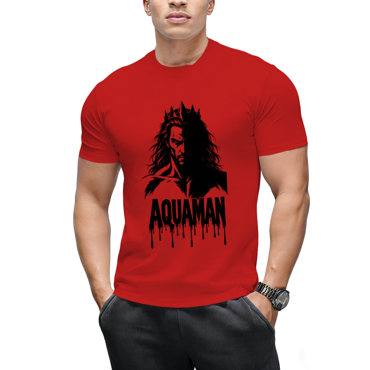 Ocean Warrior Collage Men's T-Shirt for Casual Outings