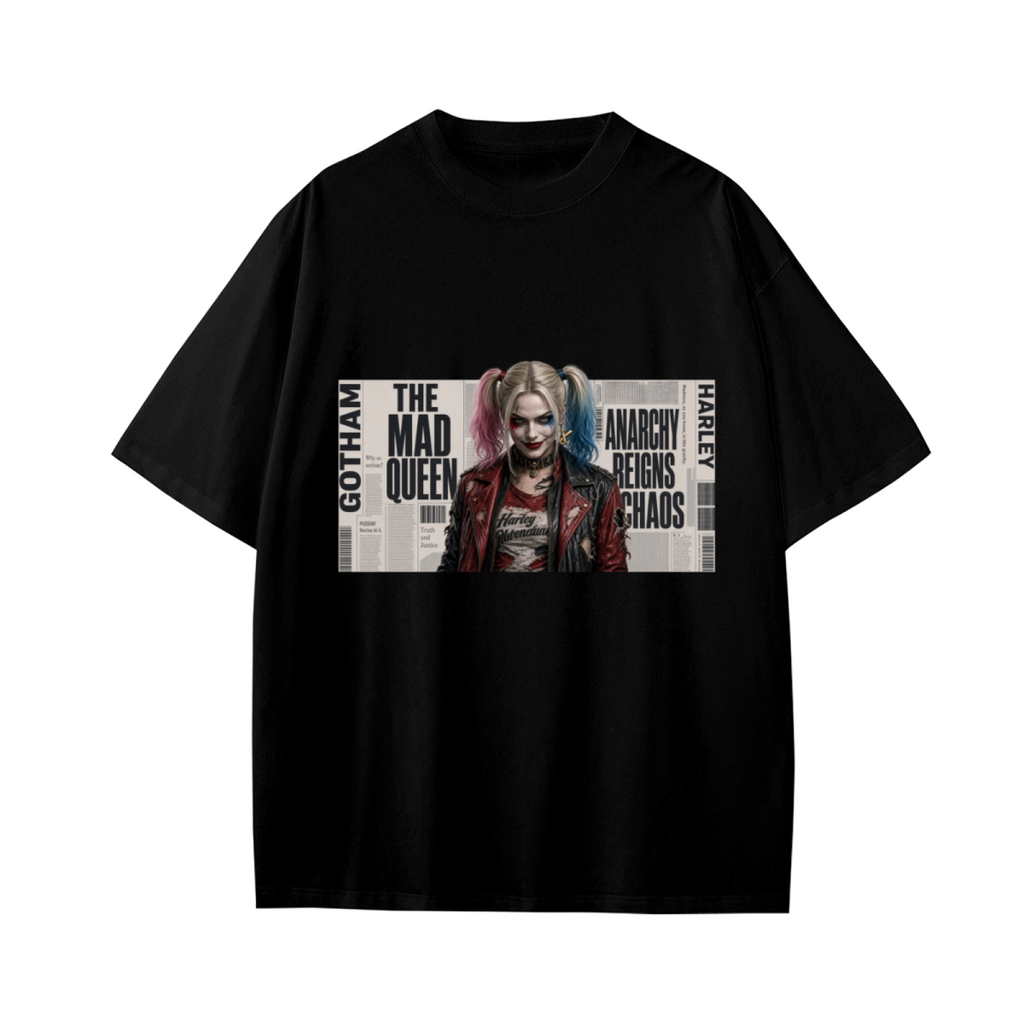 Punk Pigtail Newsprint Kid's T-Shirt for Festival Wear