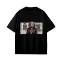 Punk Pigtail Newsprint Kid's T-Shirt for Festival Wear
