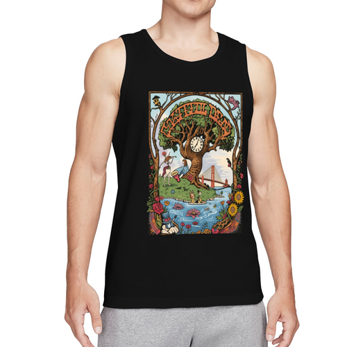 Grateful Dead 60th Anniversary Tie Dye Artwork graphic tank top product image