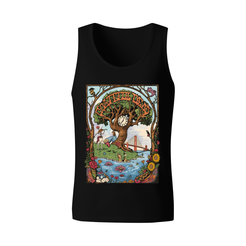 Grateful Dead 60th Anniversary Tie Dye Artwork graphic tank top product image