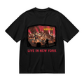 Nirvana Unplugged Live in New York Concert T-Shirt — product design preview of the artwork; the artwork uses a photograph of an unplugged live performance in New York