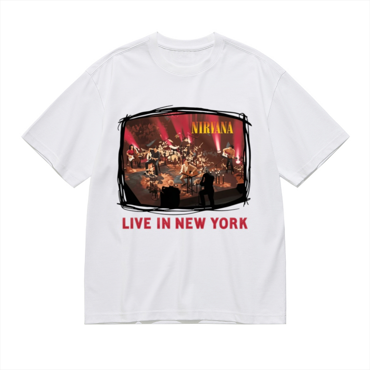Nirvana Unplugged Live in New York Concert T-Shirt