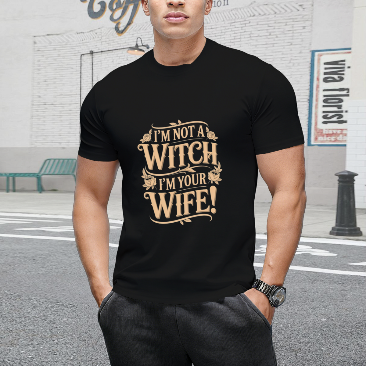 I'm Not a Witch - I'm Your Wife Graphic T-Shirt