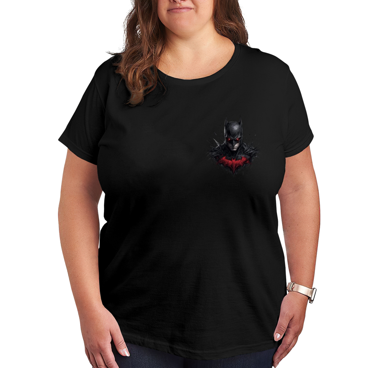 Red Crest Mask Portrait Women's T-Shirt for Weekend Wear
