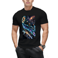 Galactic Whale Journey Men's T-Shirt for Summer Vacations