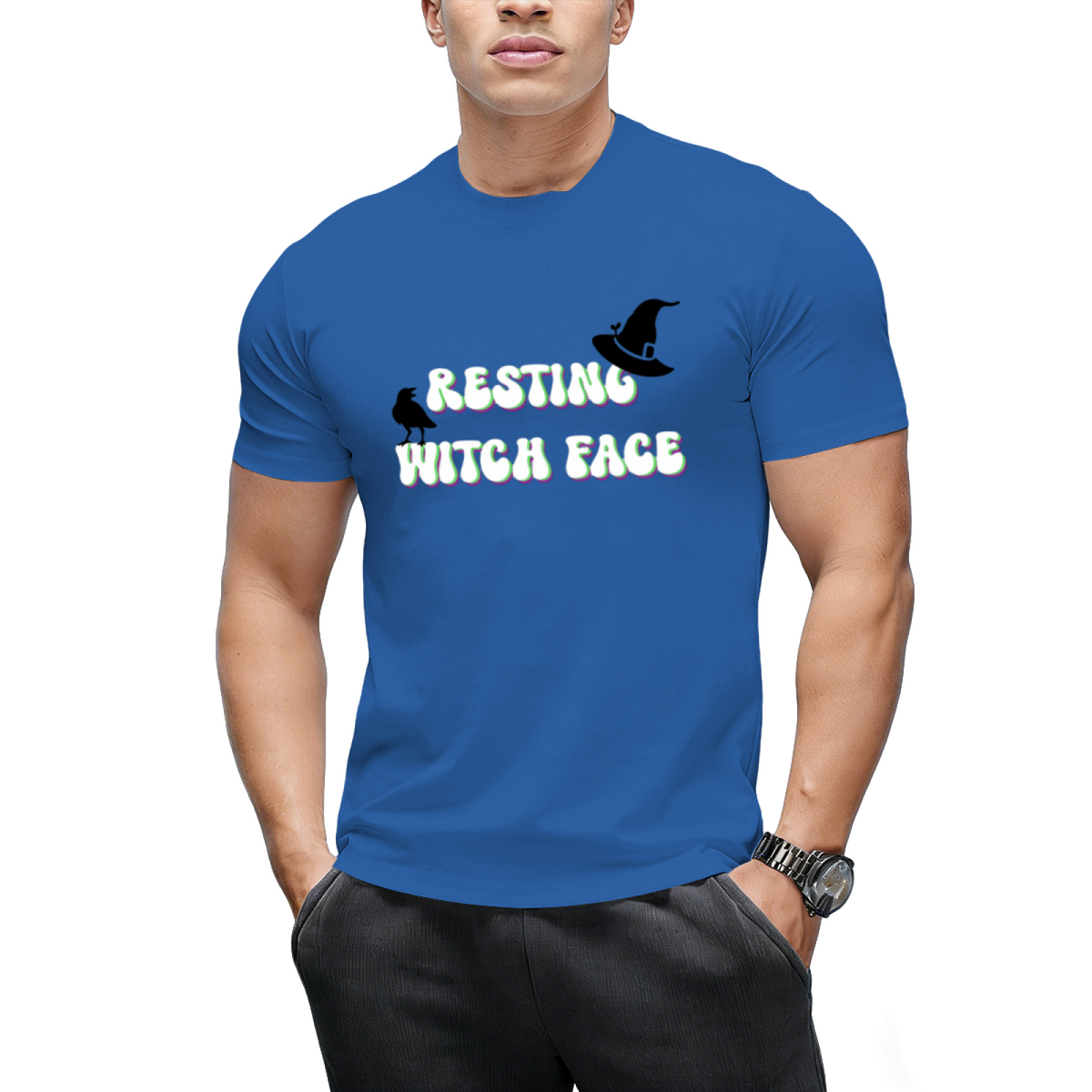 Resting Witch Face Graphic T-Shirt