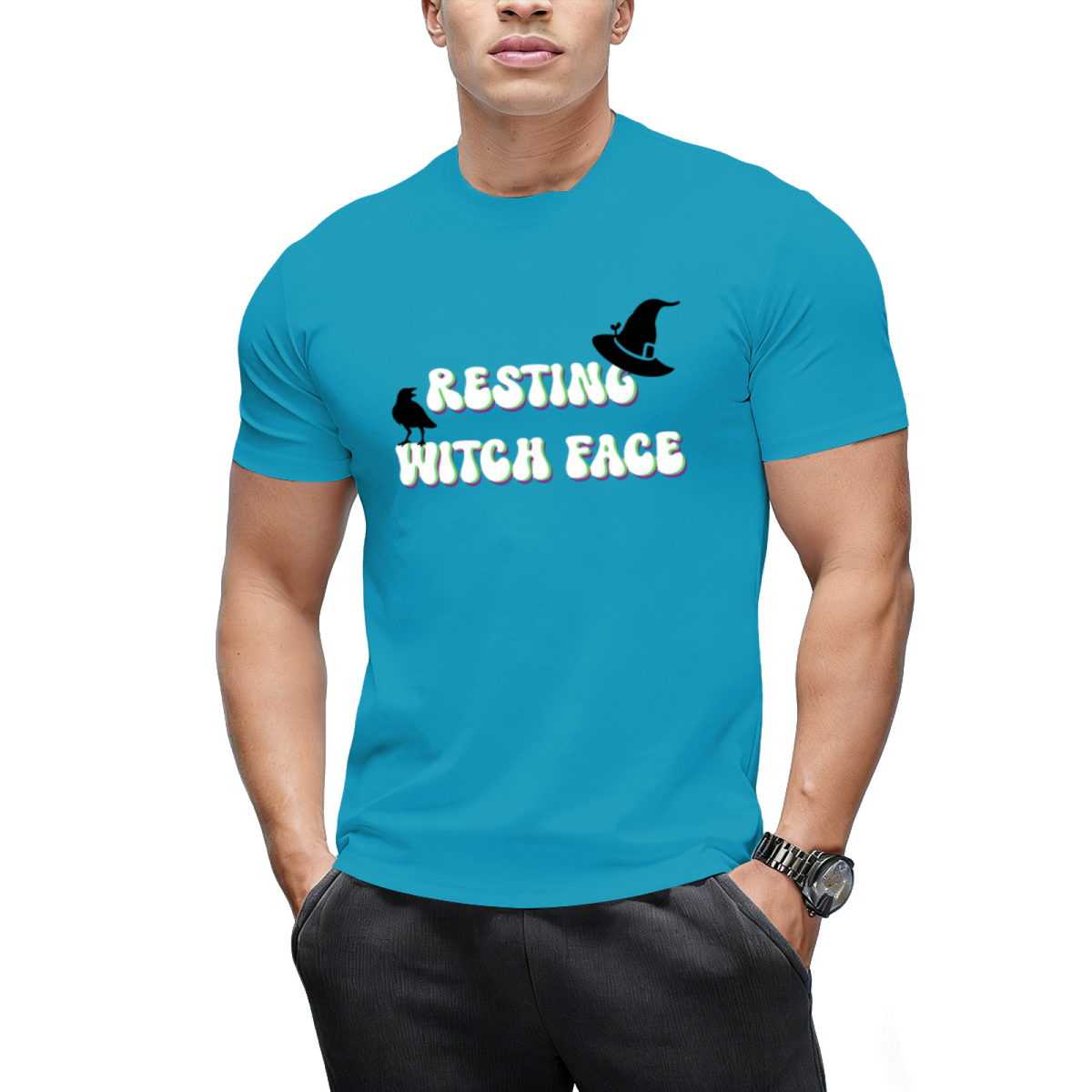 Resting Witch Face Graphic T-Shirt