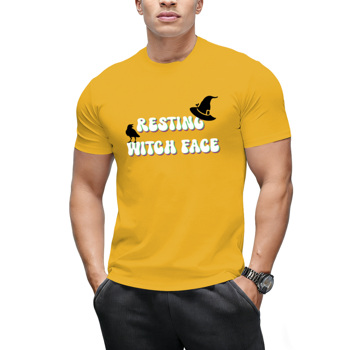 Resting Witch Face Graphic T-Shirt