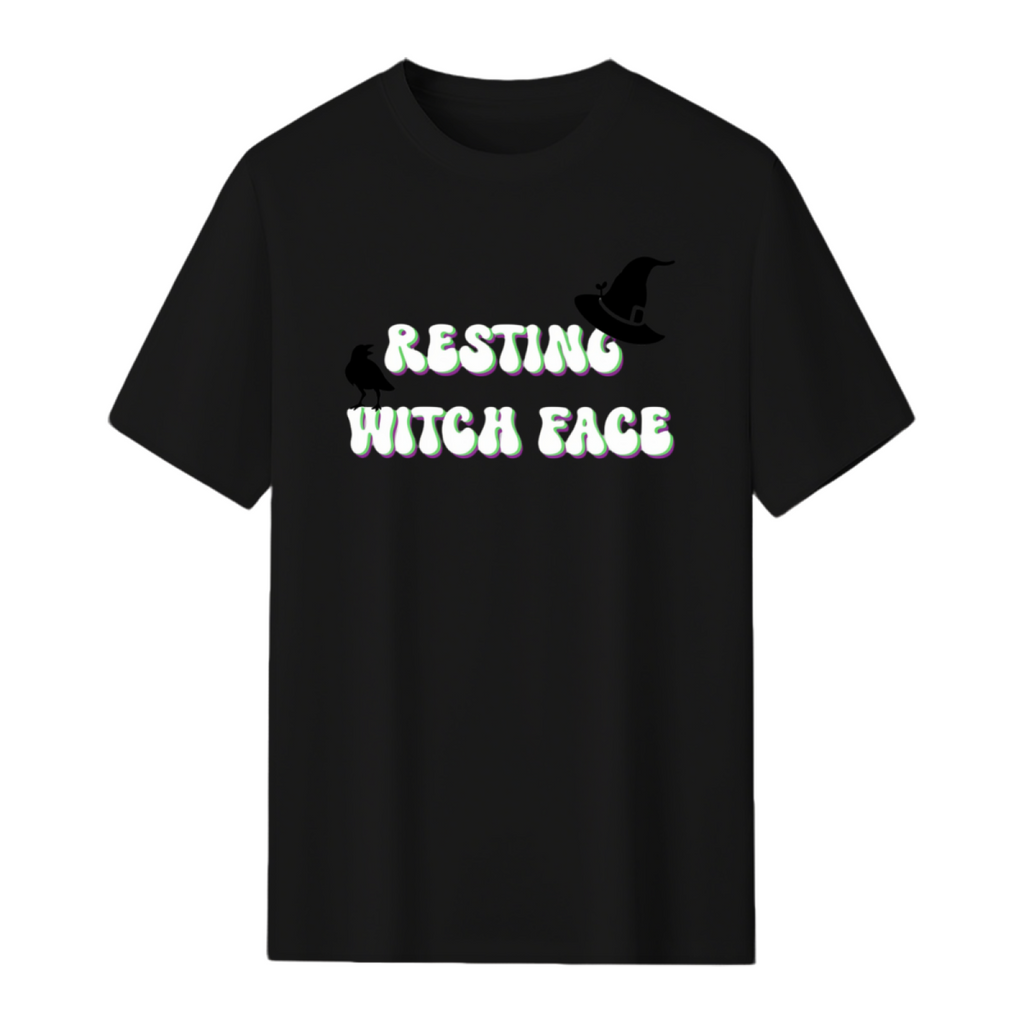 Resting Witch Face Graphic T-Shirt