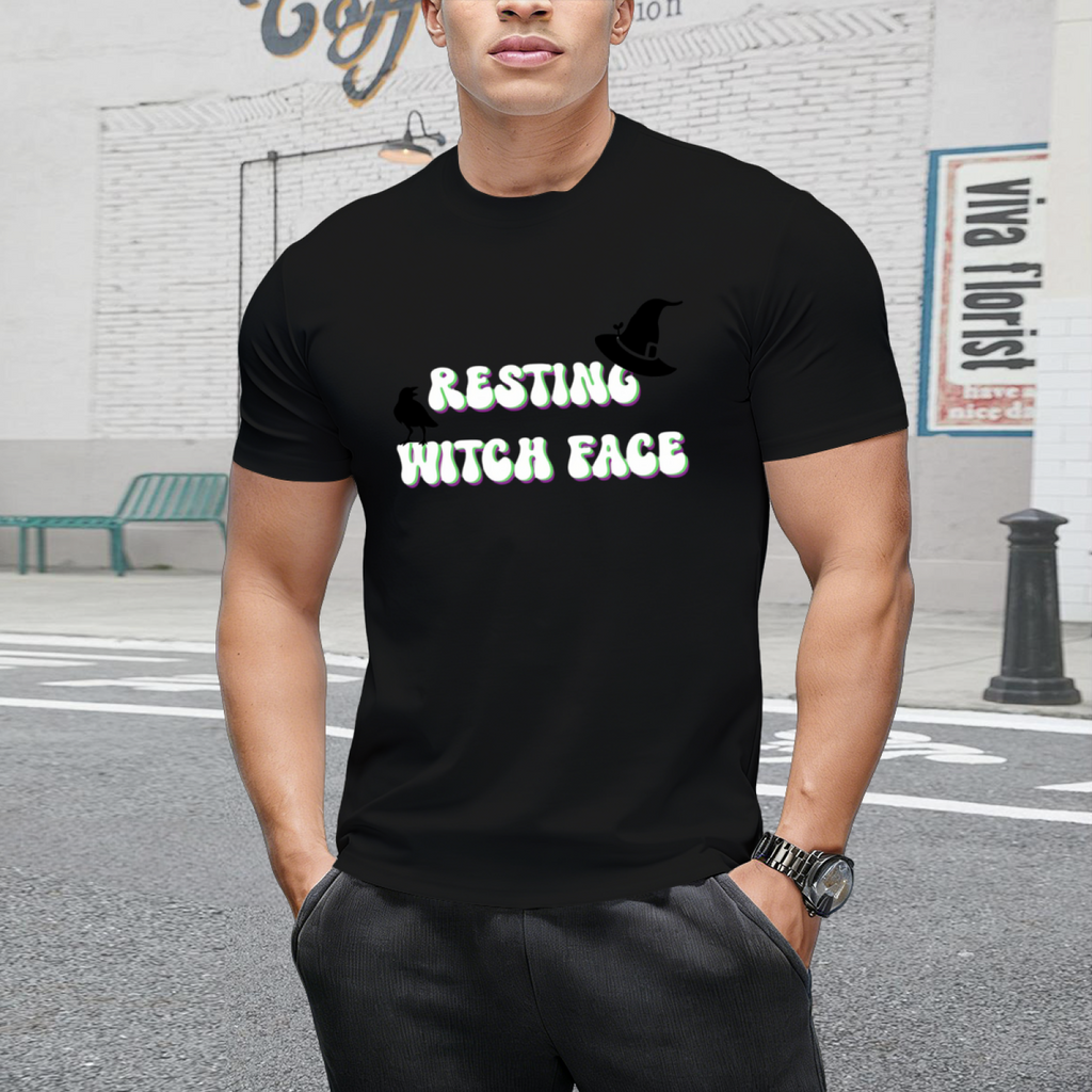 Resting Witch Face Graphic T-Shirt
