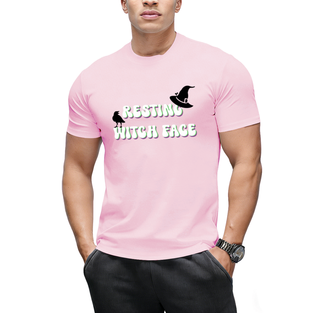 Resting Witch Face Graphic T-Shirt
