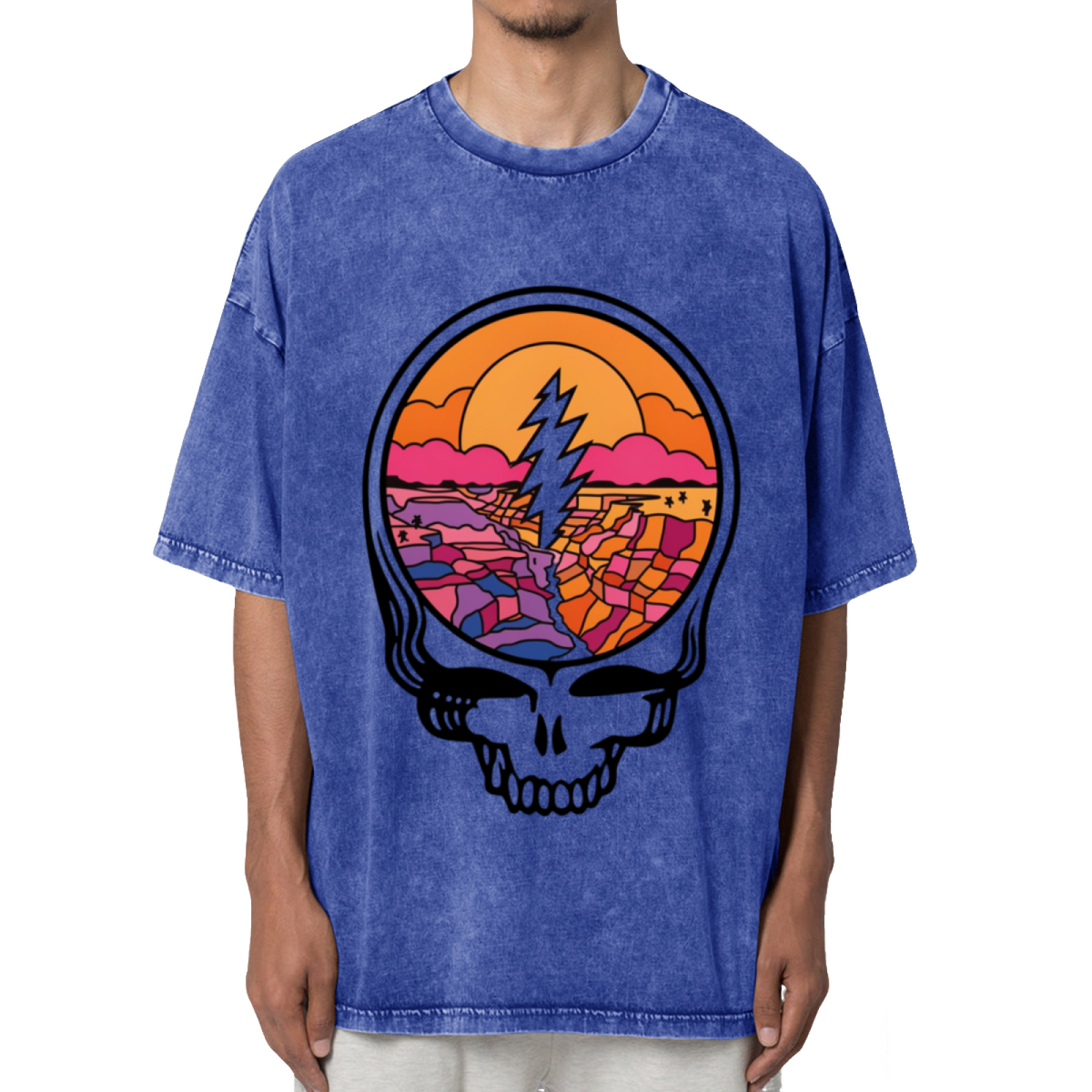 Grateful Dead Grateful Dead Music Artwork Washed Graphic T-Shirt