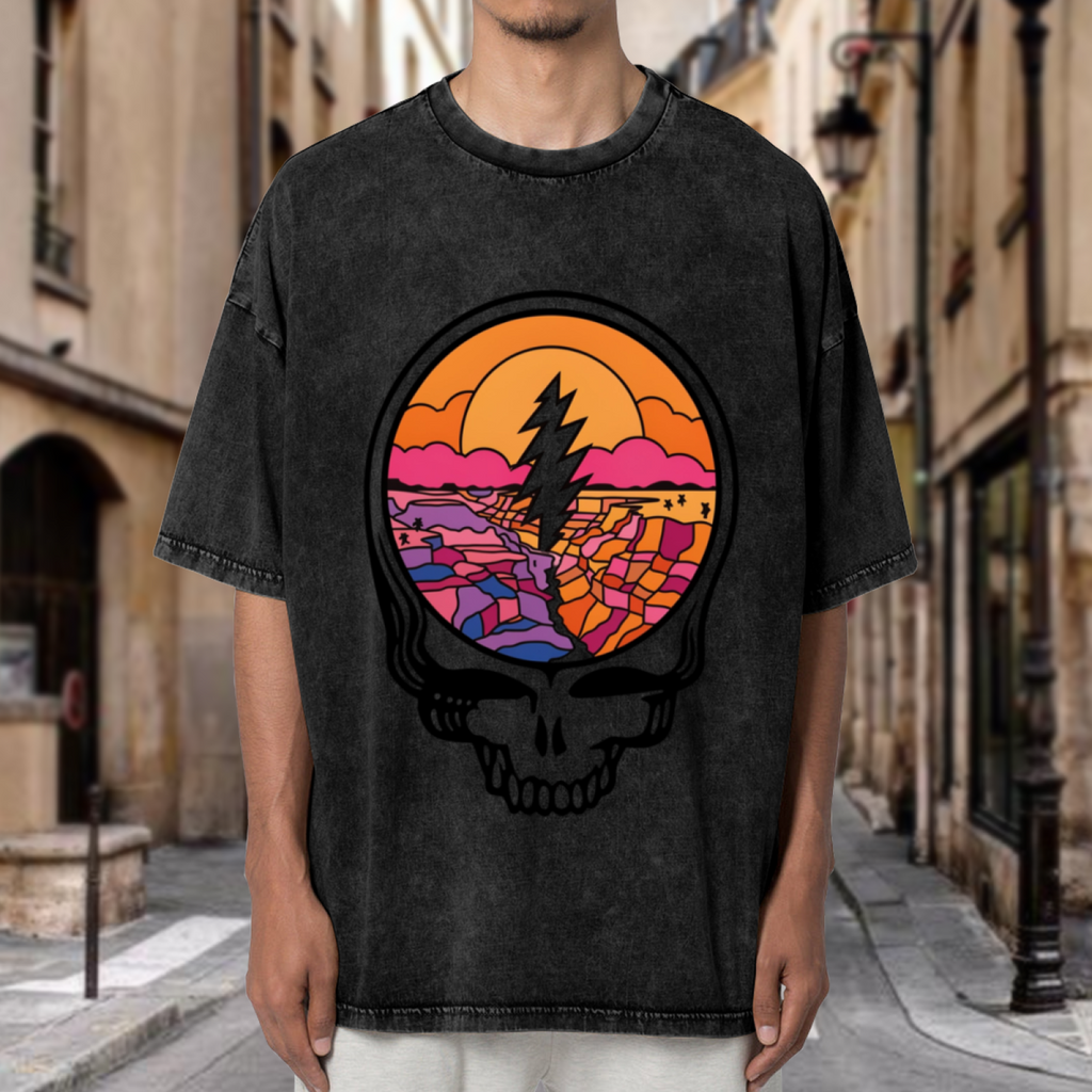 Grateful Dead Grateful Dead Music Artwork washed graphic T-shirt, product image
