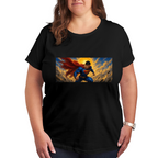 Sunlit Flight Panorama Women's T-Shirt for Vacation Days