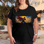 Sunlit Flight Panorama Women's T-Shirt for Vacation Days
