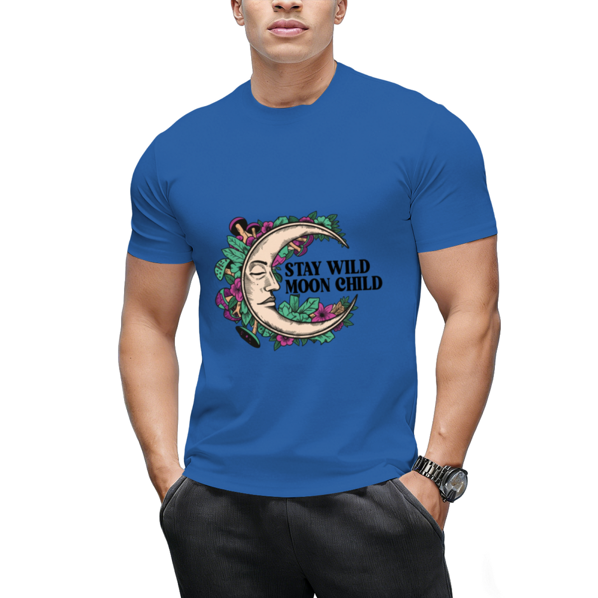 Stay Wild Moon Child Halloween Graphic T-Shirt