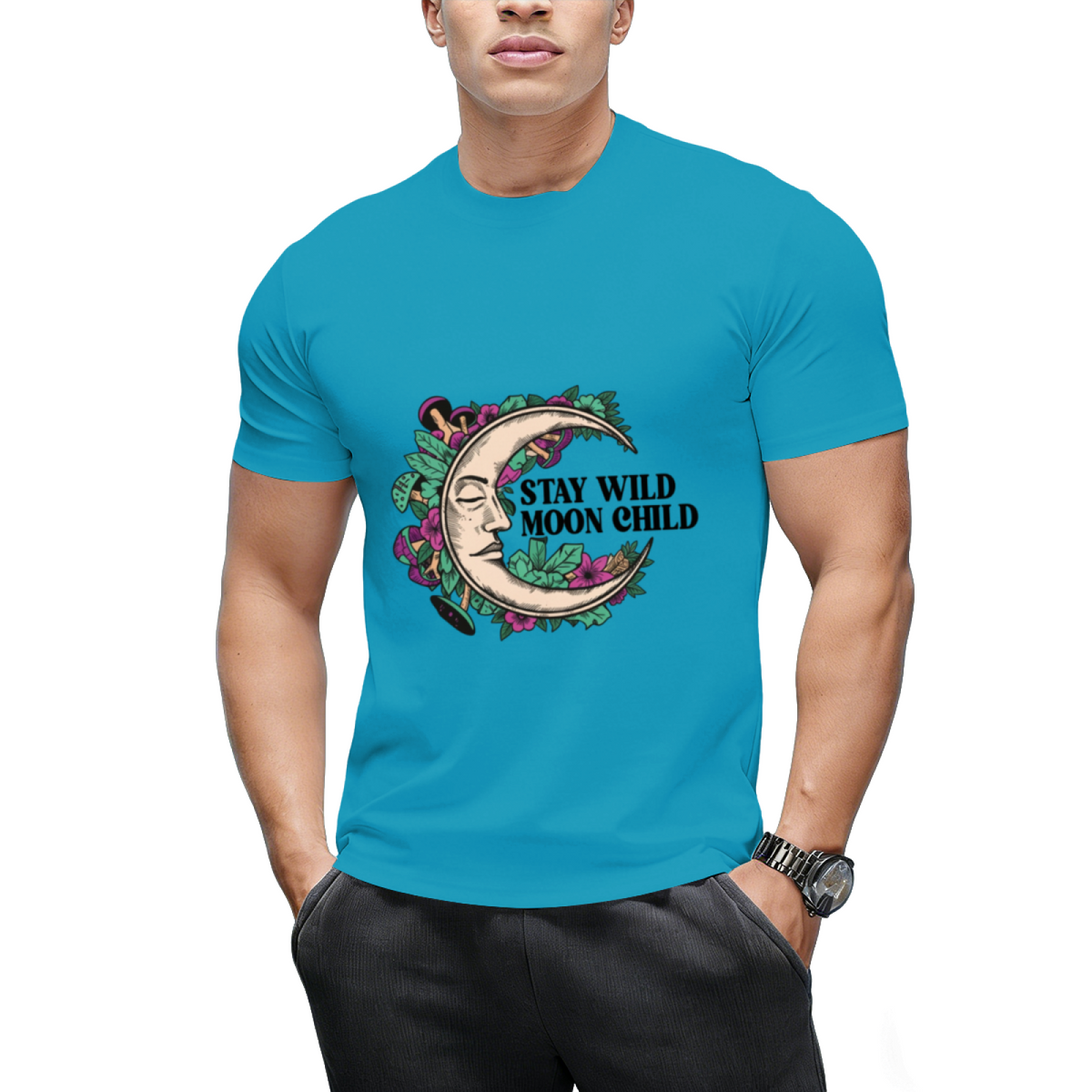 Stay Wild Moon Child Halloween Graphic T-Shirt