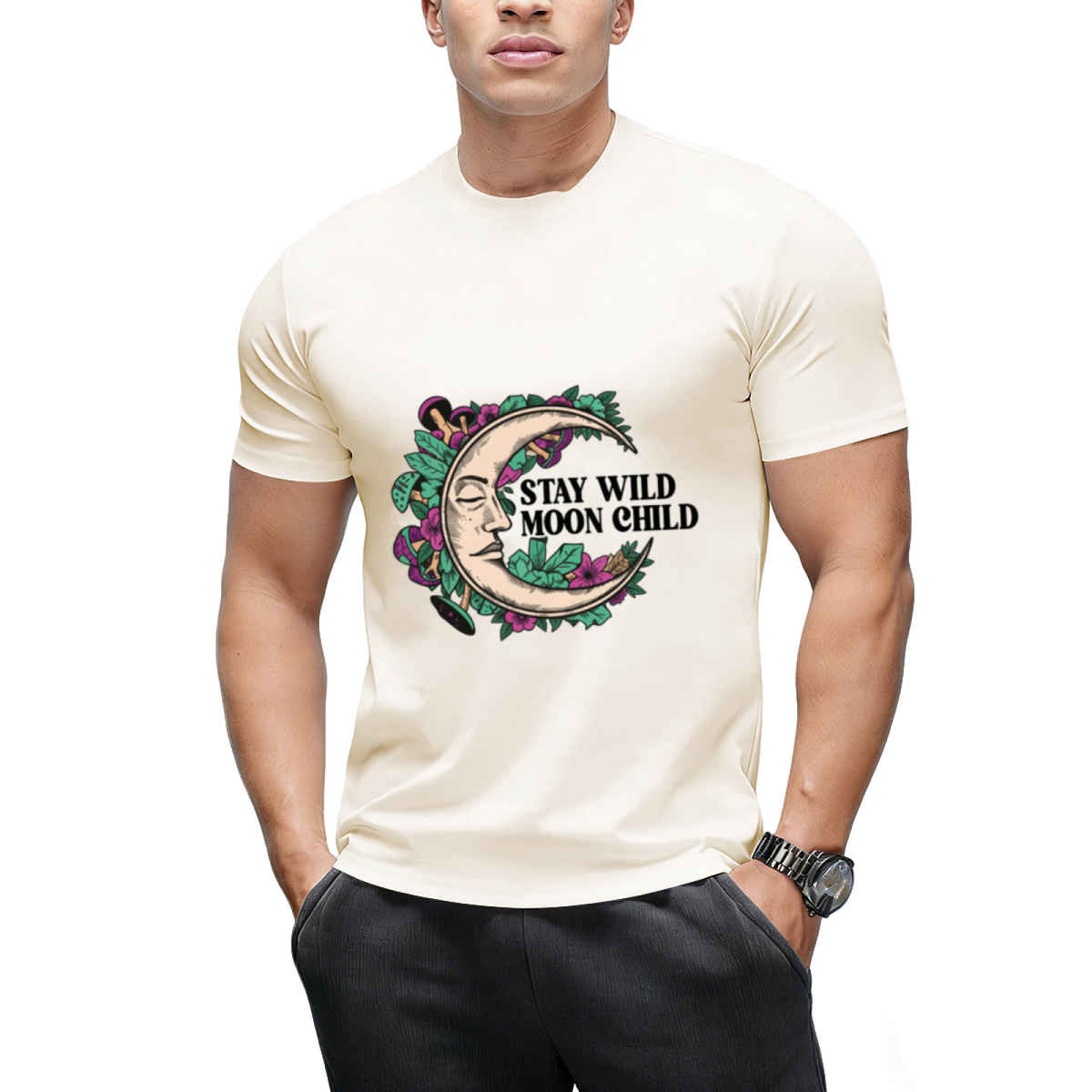 Stay Wild Moon Child Halloween Graphic T-Shirt