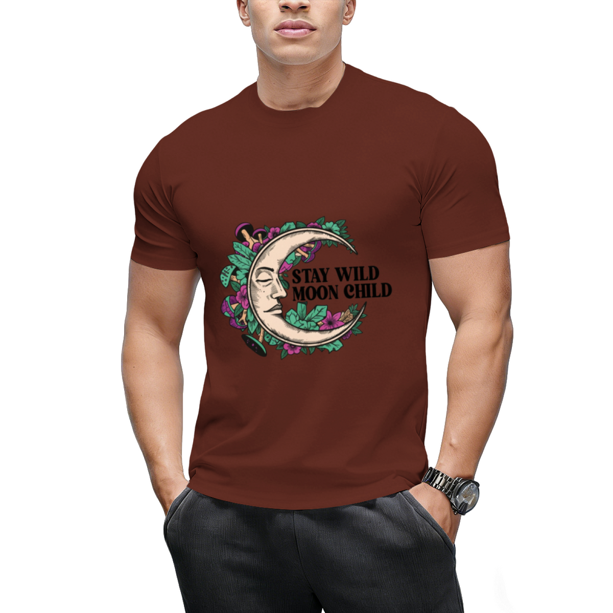 Stay Wild Moon Child Halloween Graphic T-Shirt