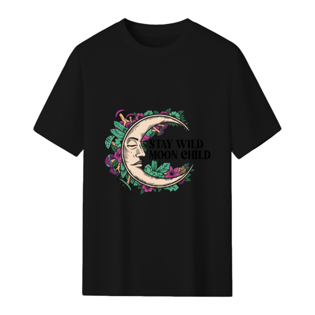 Stay Wild Moon Child Halloween Graphic T-Shirt