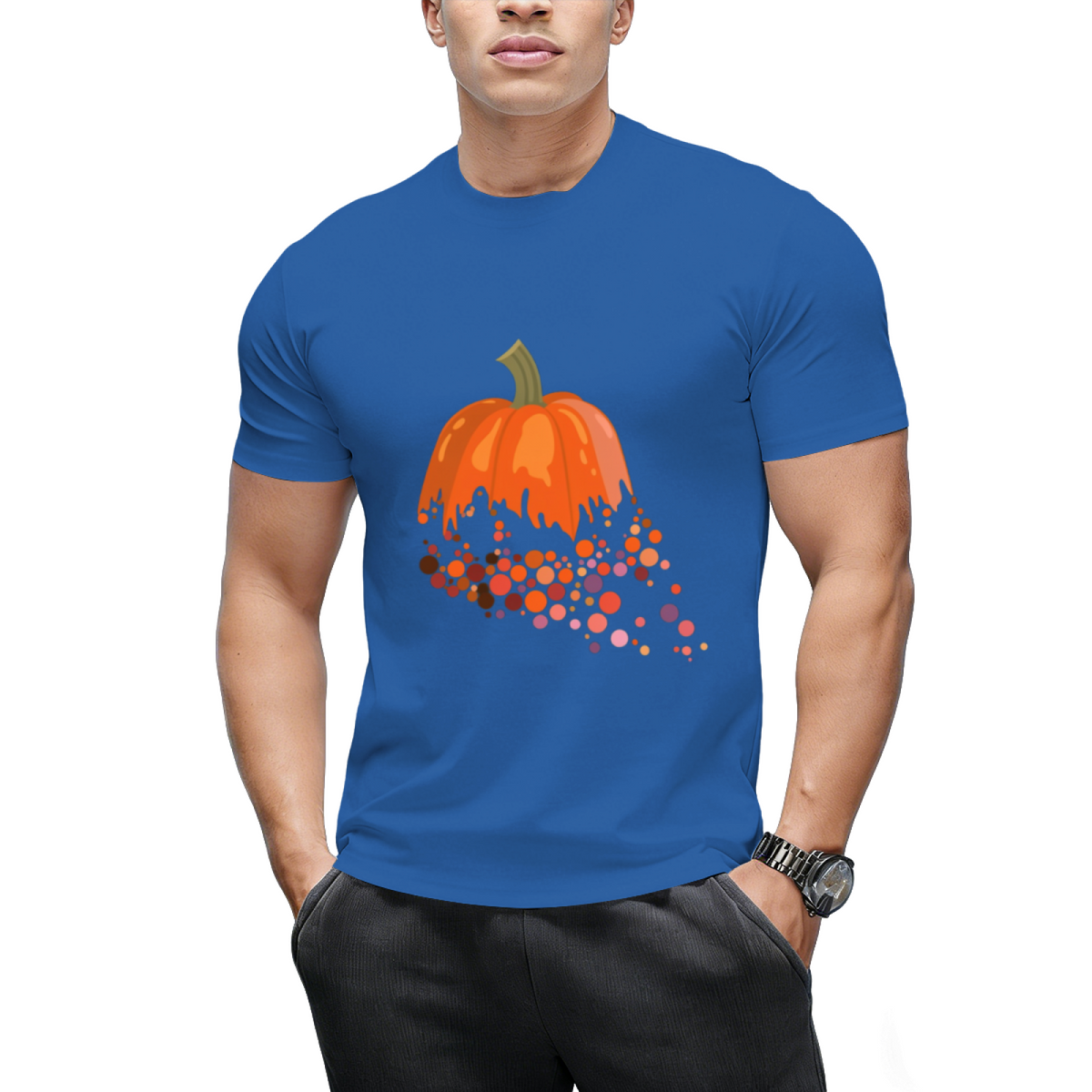 Pumpkin Dots Graphic T-Shirt