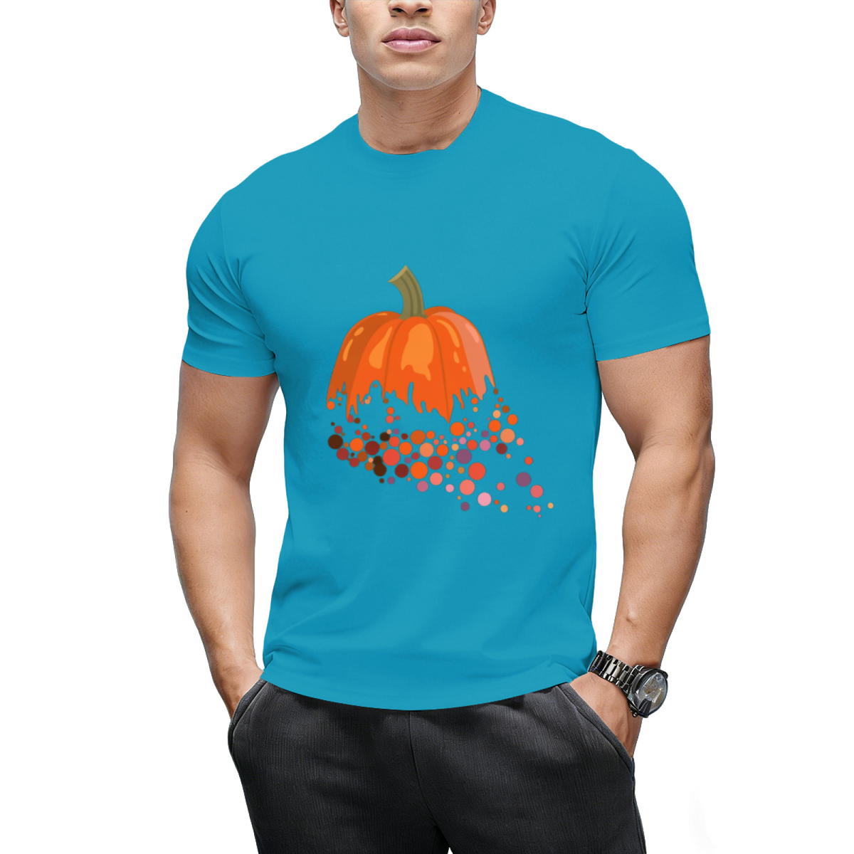 Pumpkin Dots Graphic T-Shirt
