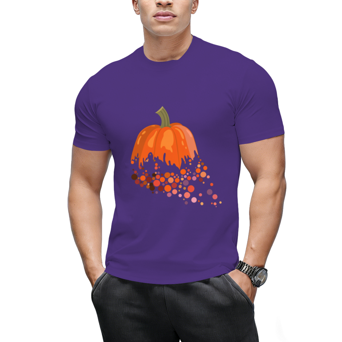 Pumpkin Dots Graphic T-Shirt