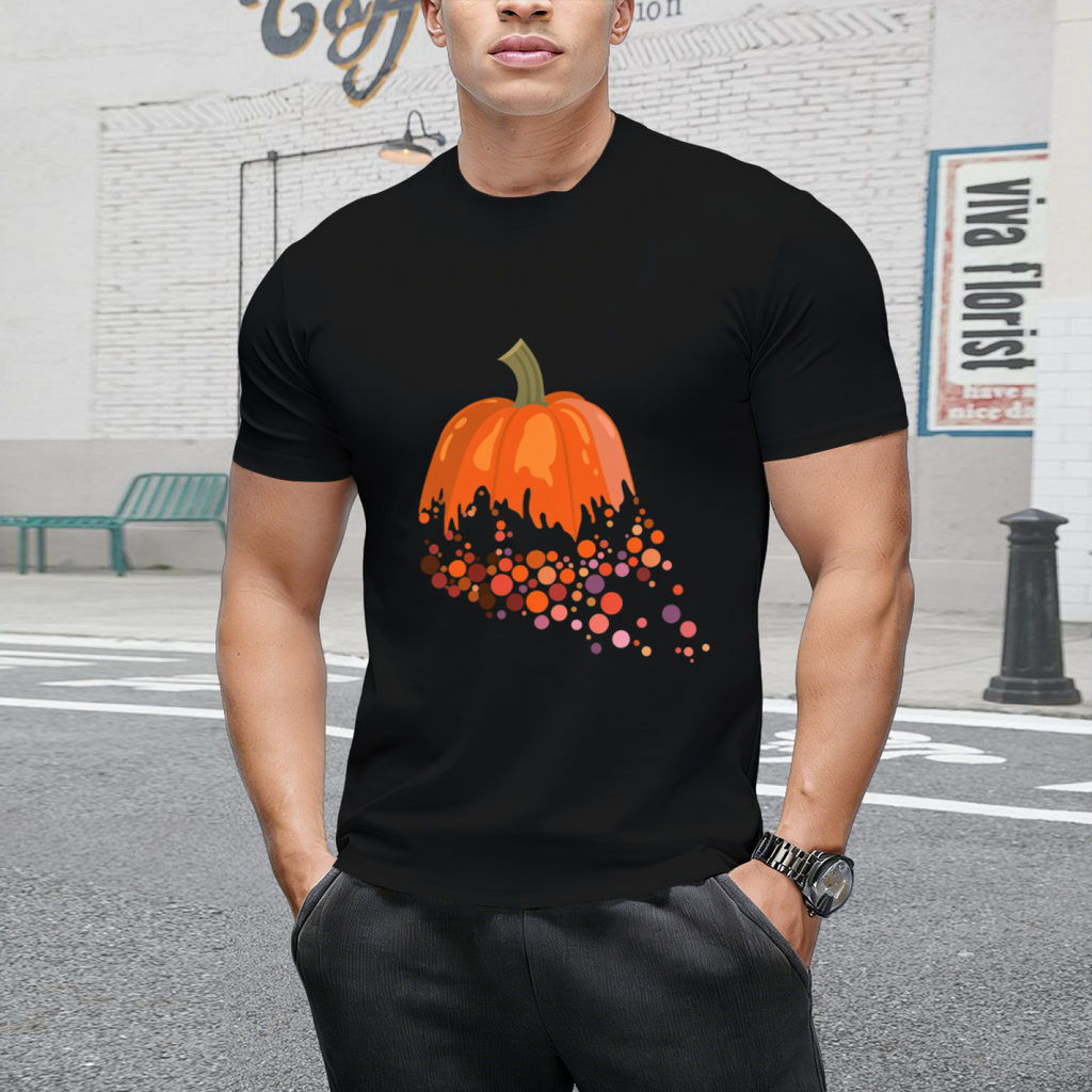 Pumpkin Dots Graphic T-Shirt