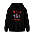 Nirvana Unplugged in New York Concert Hoodie, product image featuring the a moment from the stage design