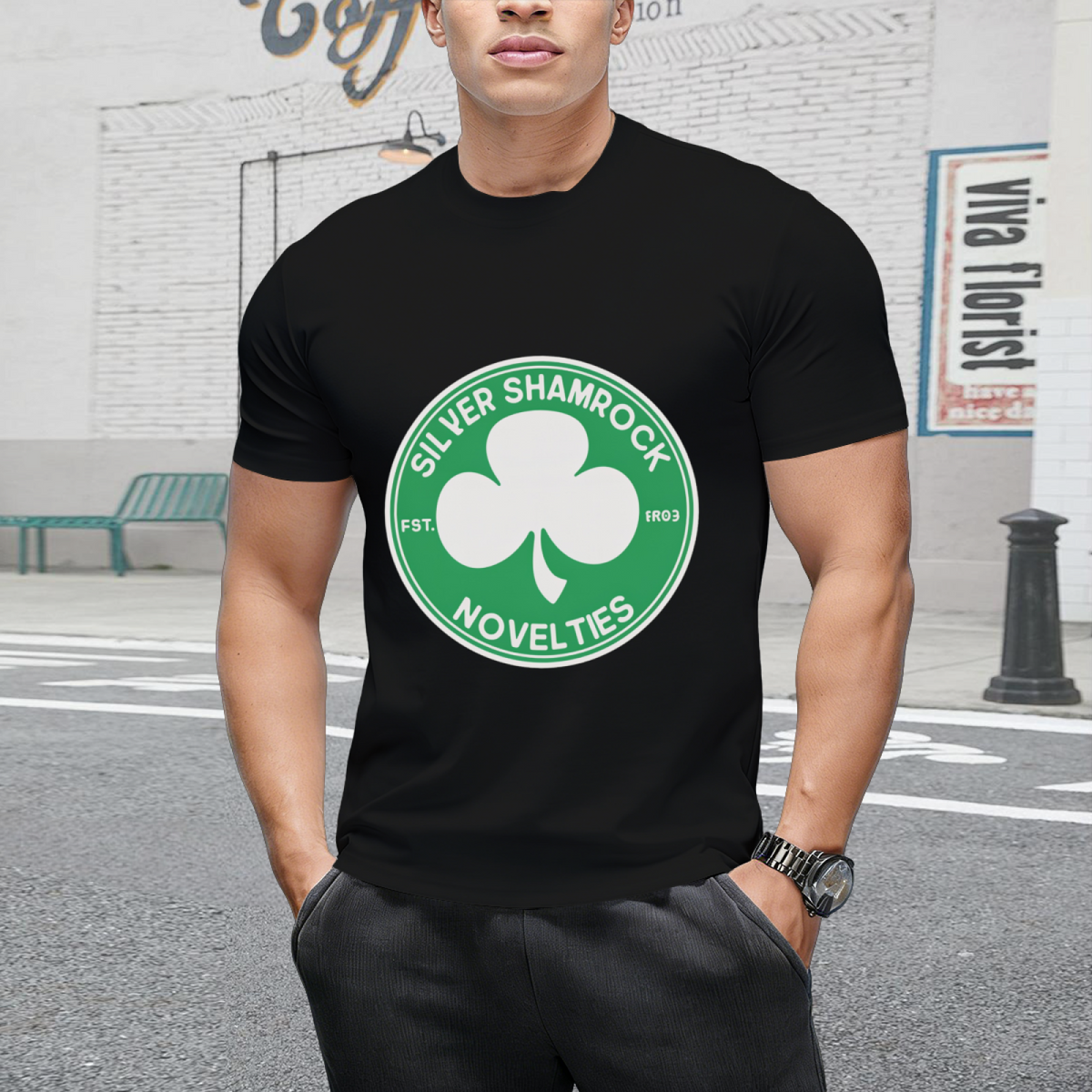 Silver Shamrock Novelties Graphic T-Shirt