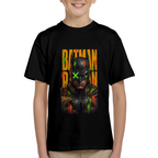 Green X Mask Graffiti Kid's T-Shirt for Streetwear