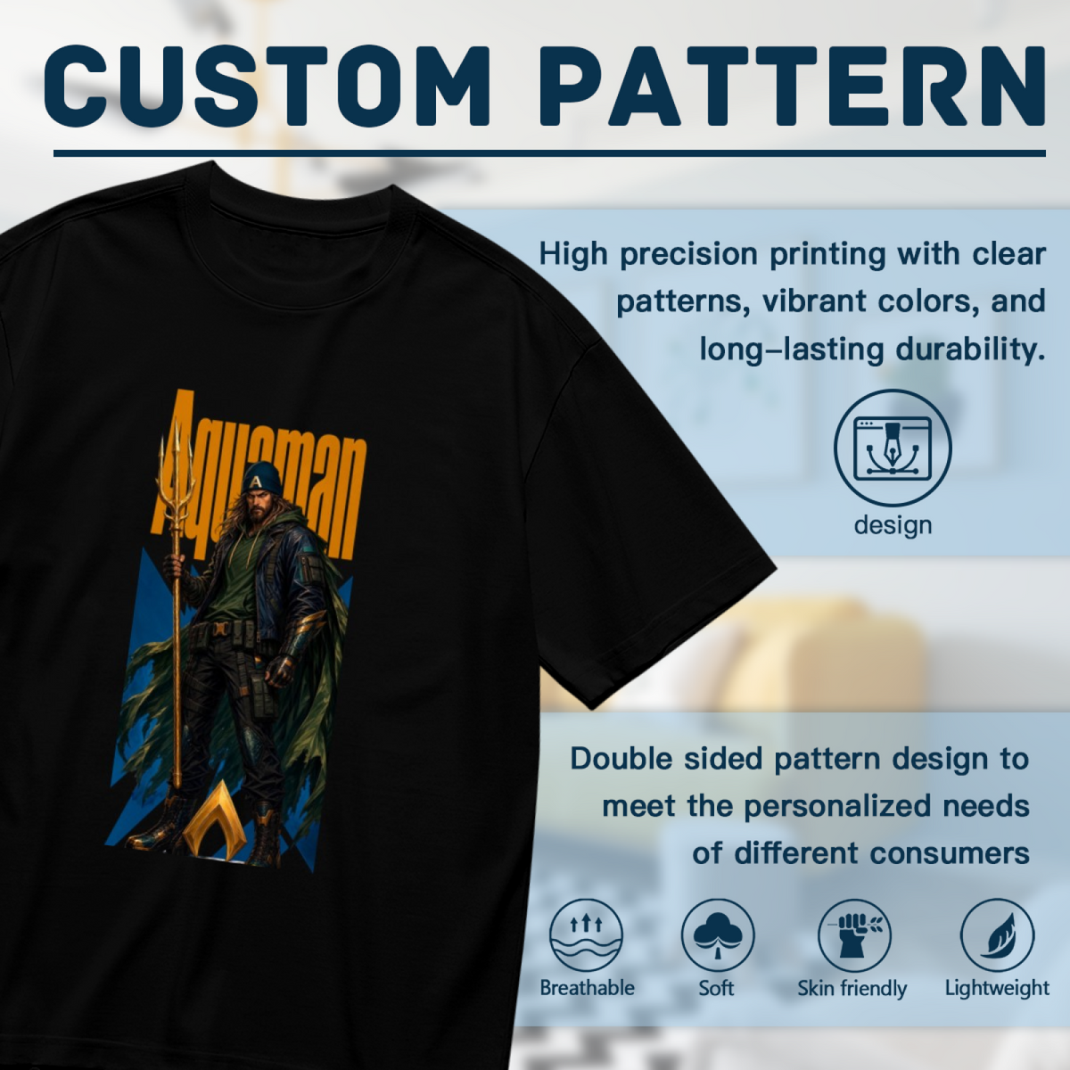 Hooded Trident Wanderer Women's T-Shirt for Streetwear