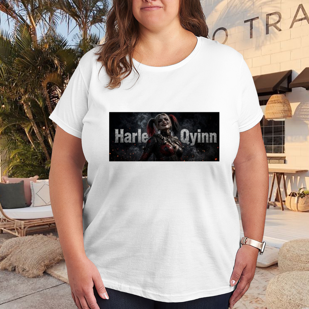 Smoky Pigtail Portrait Women's T-Shirt for Movie Nights