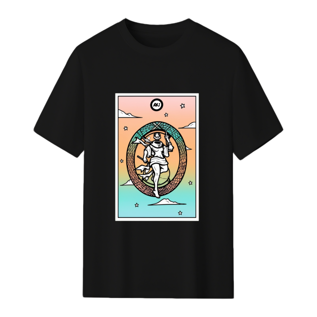Rainbow Tarot the World Graphic T-Shirt